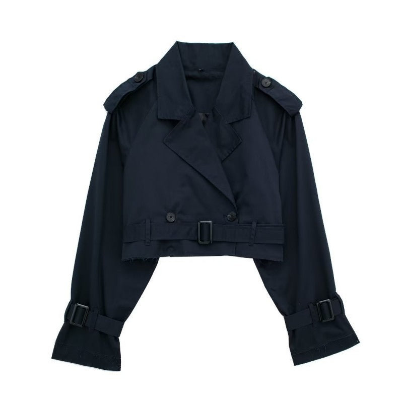 Streetwear Belted Wrap Coat