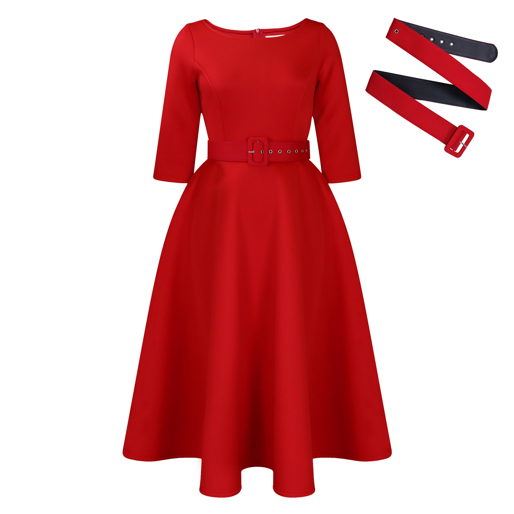 Graceful Banquet Midi Dress