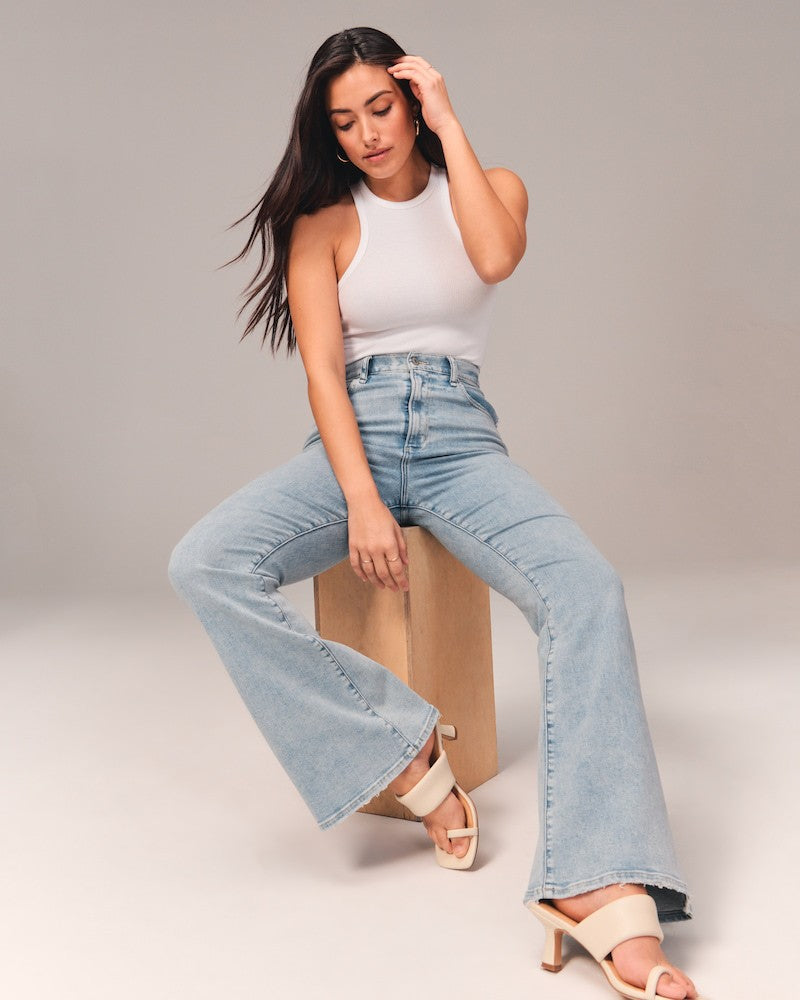 Vintage Chic Bell-Bottom Jeans