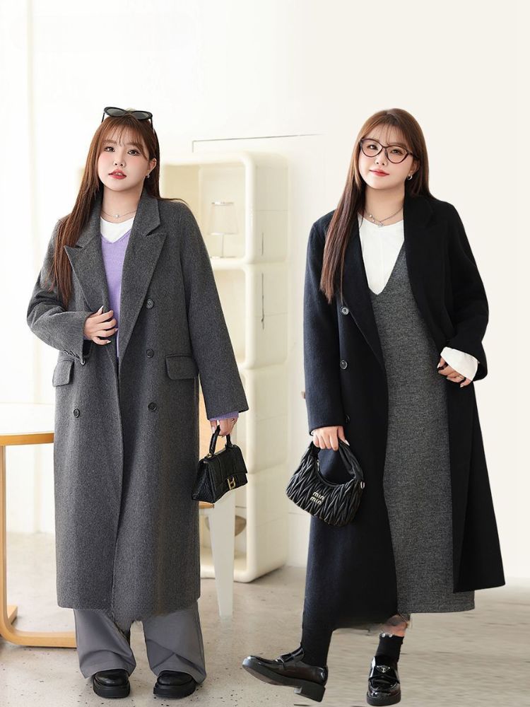 Heritage Woolen Double-Breasted Coat