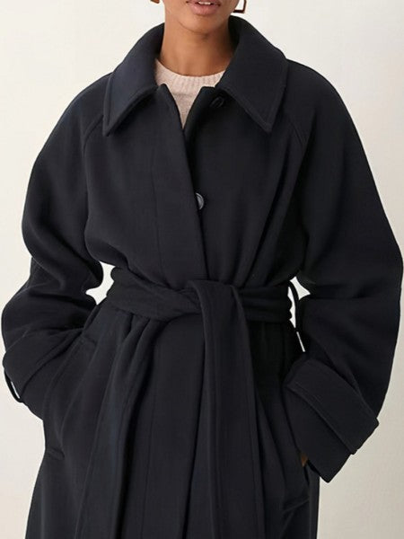 Woolen Lapel Overcoat