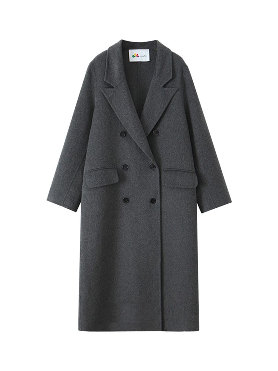Heritage Woolen Double-Breasted Coat