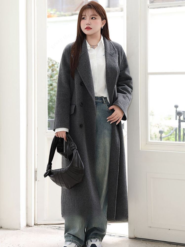 Heritage Woolen Double-Breasted Coat