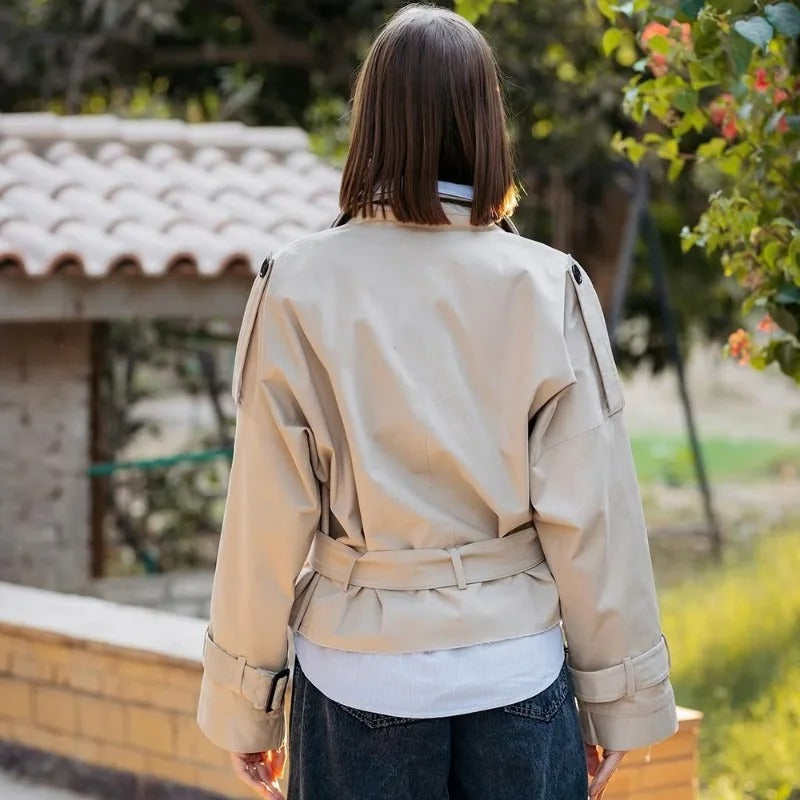 Streetwear Belted Wrap Coat